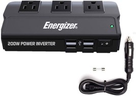 Energizer 200 Watt Power Inverter Modified Sine Wave Car Inverter 12V To... - $49.50