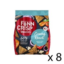 Finn Crisp Snacks, Creamy Ranch 8-pack (8x150 grams) - Finnish Crispbread - $106.00