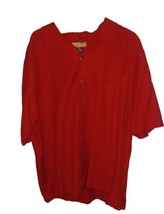 Havana Jack&#39;s Cafe NWT Red On Red Tropical Silk Button Up Shirt Size XXL - $28.96