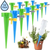 12 pcs Auto Drip Irrigation Watering System Automatic Waterers Watering Spike - £10.96 GBP