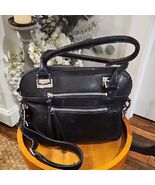 CHEZ FINE LEATHER Metallic Leather Vintage Satchel - $25.74