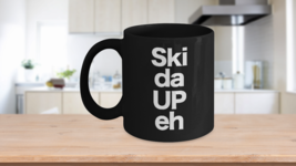 Ski da UP eh Mug Black Coffee Cup Funny Gift for Yooper Great Lakes UP N... - $22.20+