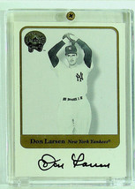 2001 Fleer Greats of the Game Baseball Card of Don Larsen - Autographed - £17.58 GBP