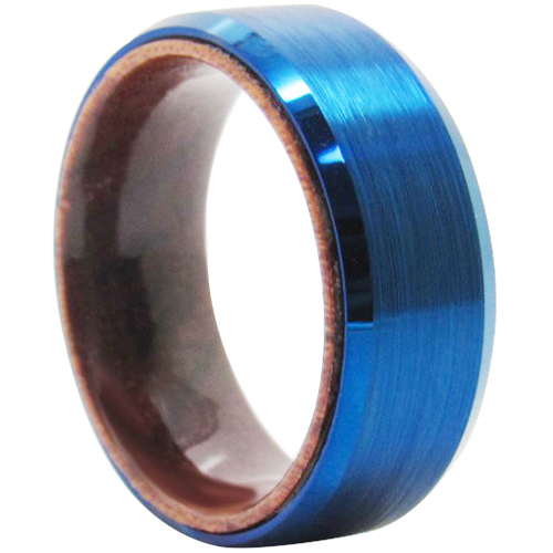 COI Tungsten Carbide Wedding Band Ring With Wood - TG4178AA