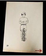 Vtg American National Red Cross Basic First Aid Drawing 2 Side Ephemera ... - $29.99