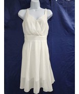 Dressever Summer Cocktail Dress V-Neck Adjustable Spaghetti Strap Chiffo... - $413.15 MXN