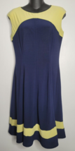 Lauren Ralph Lauren Women Dress Size 10 Yellow Blue Sport Tennis Sleevel... - £23.58 GBP