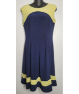 Lauren Ralph Lauren Women Dress Size 10 Yellow Blue Sport Tennis Sleevel... - £23.94 GBP
