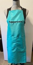Tupperware Logo Apron - Aqua w/black Embroidery - $12.00