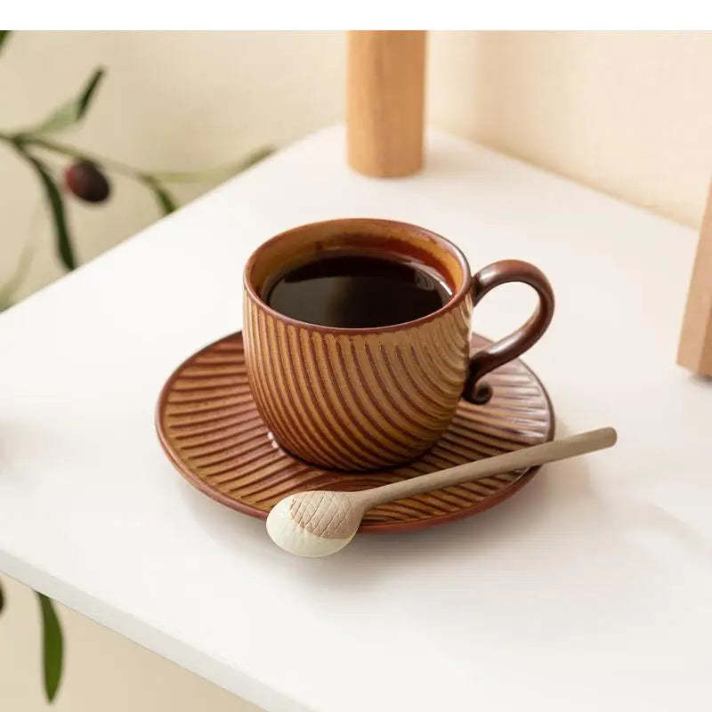 Elegant Japanese Retro Ceramic Coffee  Tea Mug - $24.99+