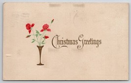 Christmas Greetings Golden Vase Davidson Family Long Pine NE Postcard A34 - £3.11 GBP