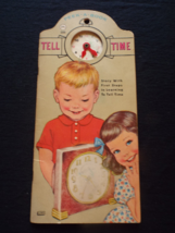 Vintage 1962 Peek-a-Book Tell Time A (Lowe) Kids Learning Book - £21.86 GBP