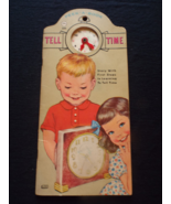 Vintage 1962 Peek-a-Book Tell Time A (Lowe) Kids Learning Book - £21.97 GBP