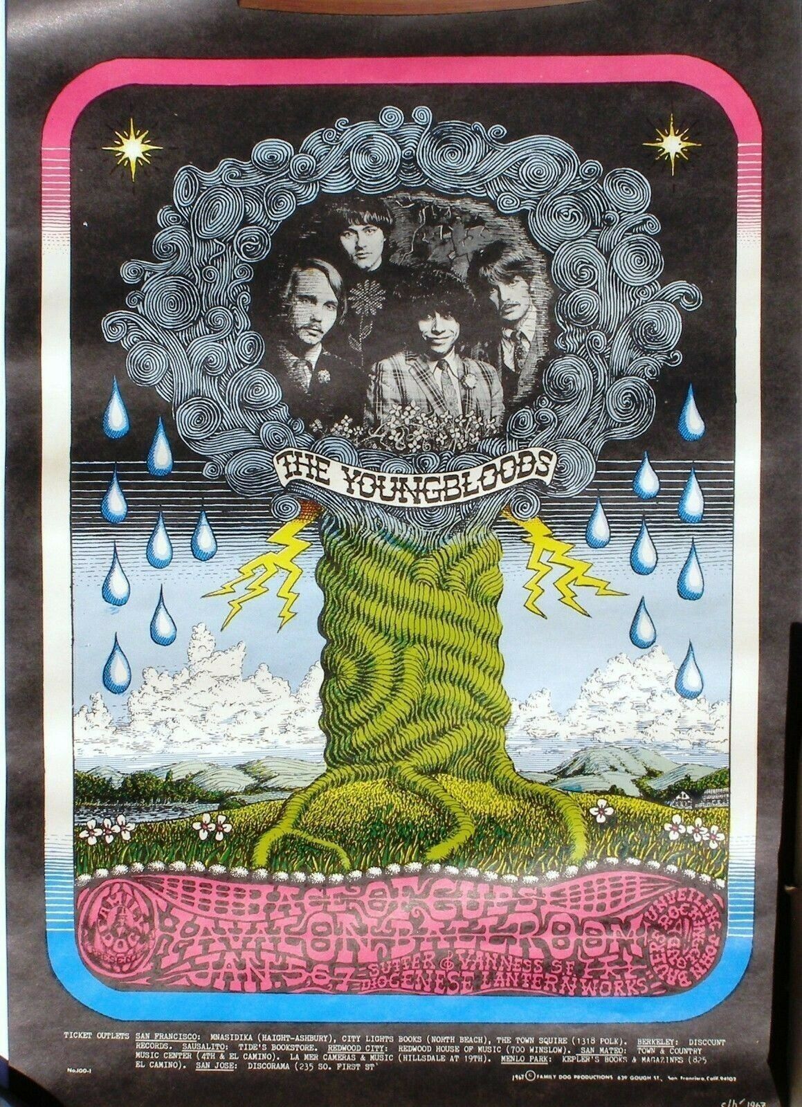 Mint The Youngbloods Avalon Fillmore Postcard Poster - $20.99
