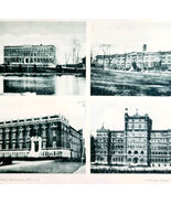 C1915 Schools &amp; Religious Buildings Sherbrooke Quebec Photogravure Canad... - €25,60 EUR