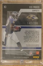 2011 Panini Football Statistical Standouts ED REED Ravens #10 Jersey Relic /200 - £16.06 GBP