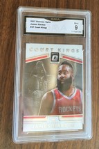 2017 Donruss Optic James Harden Court Kings 27 GMA 9 MINT Graded Basketball Card - £19.95 GBP