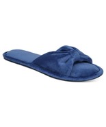 MSRP $30 Charter Club Womens Velvet Bow-Top Slide Slippers Blue Size XL ... - $9.02