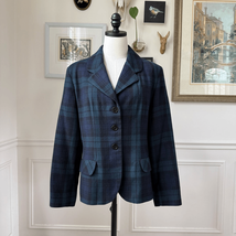 Vintage Summit Hill Wool Blackwatch Plaid Blazer 14 - $674.44 MXN