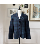Vintage Summit Hill Wool Blackwatch Plaid Blazer 14 - €30,89 EUR
