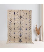 KENZADI Authentic Handmade Beni Ouarain Rug 6x10 feet Classic Moroccan W... - $816.88 CAD