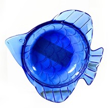 Vintage Cobalt Blue Glass Angel Fish Ashtray / Coin Dish (Circa 1940&#39;s) - $18.48