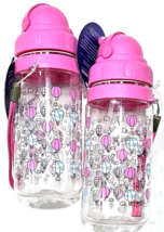 2 Pack Manna Kids Ollie Reusable Water Bottle Pink Baloons 18oz - £23.56 GBP