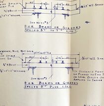 1956 Railroad Bangor Aroostook Original Blueprint Bridge Decks Girders B... - €31,35 EUR
