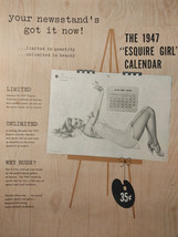 1946 Original Esquire Art WWII Era Art Ad for 1947 Esquire Girl Calendar - £5.19 GBP