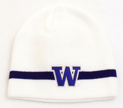 Adidas White Washington Huskies Knit Coach Beanie Men&#39;s One Size NWT - $39.59