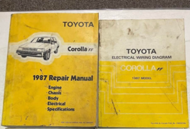 1987 TOYOTA COROLLA FF Service Repair Shop Workshop Manual OEM Set W ETM - $89.99