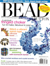Bead &amp; Button Magazine Feb 2006 #71 Basket Weaving Wire Crochet Lentil B... - $6.50