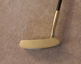 TZ GOLF - RARE PING PAL Style 24K Gold Plated Blade Putter 35&quot; Right Handed - £33.35 GBP
