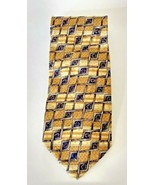 Cole Haan Geometric Square 100% Silk Hand Made  Necktie Tie USA - $242.56 MXN