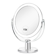 Vanity Mirror Makeup Mirror With Stand, 1X/15X Magnification Double Sided 360 - £31.12 GBP