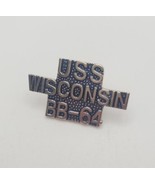 USS Wisconsin BB-64 Battleship Collectible Souvenir Pin - $316.08 MXN