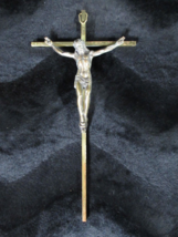 Vintage Brass Wall Crucifix - $19.20