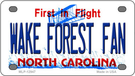 Wake Forest Fan North Carolina Novelty Mini Metal License Plate Tag - £11.93 GBP