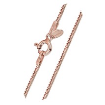 14K Rose Gold Plated on 925 Sterling Silver 1.3 mm - £37.79 GBP