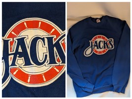 Baltimore Skipjacks Jacks AHL Hockey 50/50 Blue Sweatshirt Jerzees Large... - $44.54