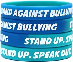 200 Child Band Against Bullying Wristbands - Stand Up. Speak Out. Bracelet - £77.97 GBP