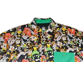 Looney Tunes AOP Men’s Button Up Shirt SZ Small - £18.70 GBP