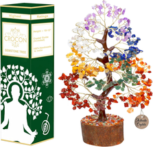 Seven Chakra Tree of Life for Positive Energy - Feng Shui Decor, Fake Bonsai, Cr - $40.19