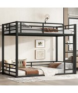 Black Full Size Metal Loft Bed Frame with Storage Shelf &amp; LED Lights - $9,550.74 MXN