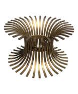 Mid-Century Iron Sunburst Coffee Table Sheaf of Wheat Cocktail Table Base - $725.00