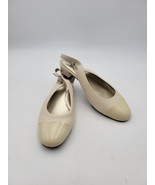DAVID TATE Glorious Bone Sz 9.5 Slip On Shoe Women Leather  - $39.99