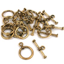 Bali Toggle Clasp Antique Gold Plated 19.5mm Approx 11 - £6.13 GBP
