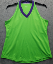 Jofit Activewear Tank Top Womens XL Green Golf Performance Sleeveless Pu... - $407.50 MXN