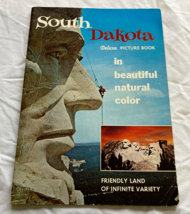 South Dakota deluxe picture book in beautiful color vintage travel souve... - $19.75