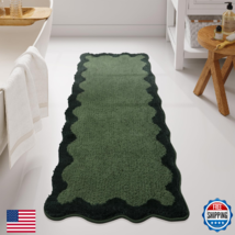 Uphome Bathroom Runner Rug, Green Large Water Absorbent Cute Bath Mat No... - $71.51